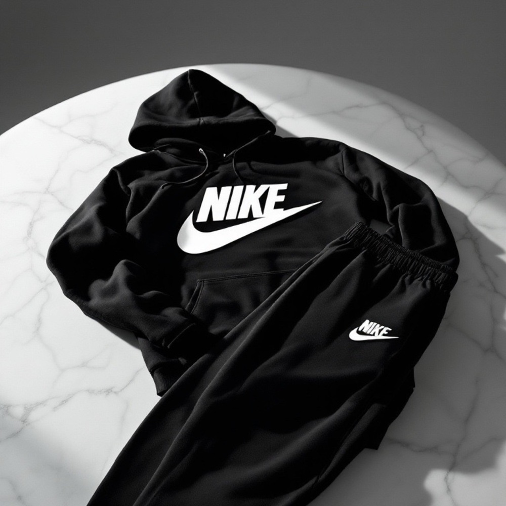 Nike Black Hoodie and Sweatpants Set